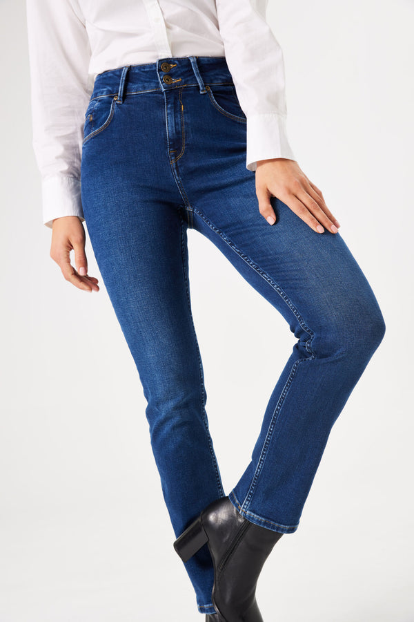 Jean slim taille haute Garcia Caro, entrejambe de 30 pouces 