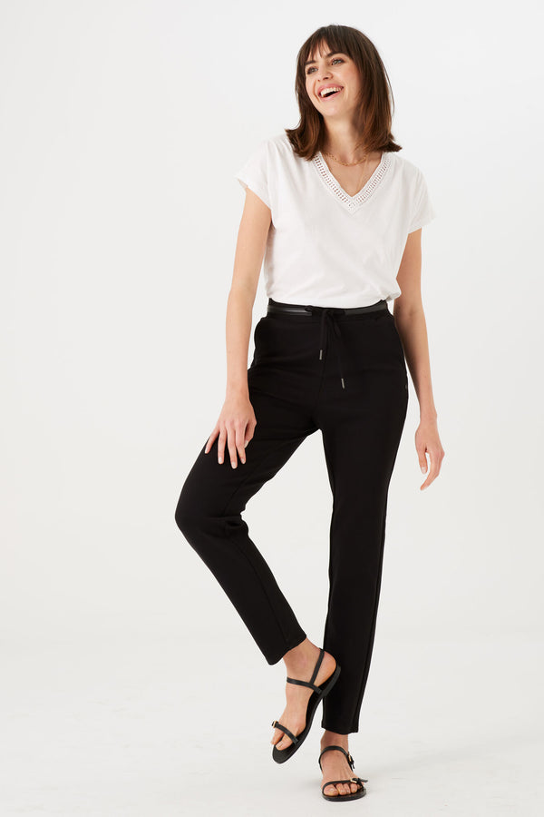 Pantalon stretch avec cordon de serrage