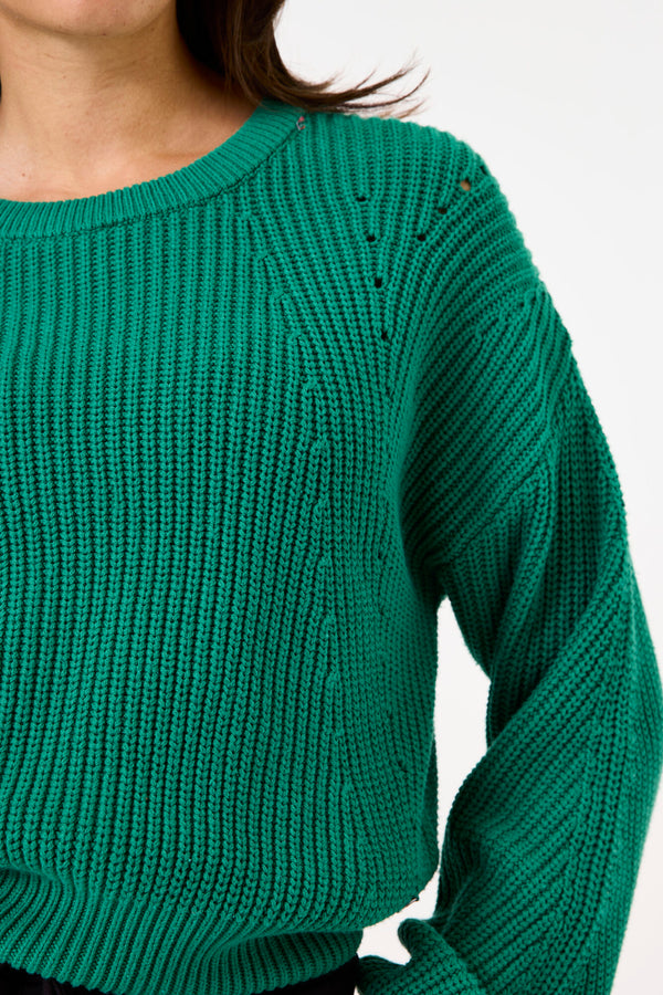 Rib Knitted Pullover