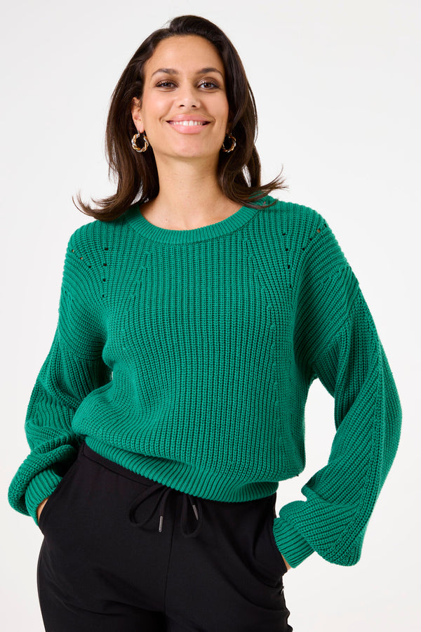 Rib Knitted Pullover