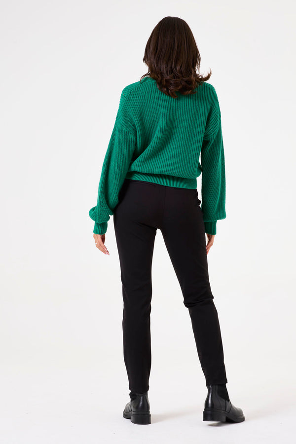 Rib Knitted Pullover