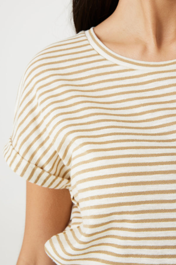 Subtle Glitter Striped T-Shirt