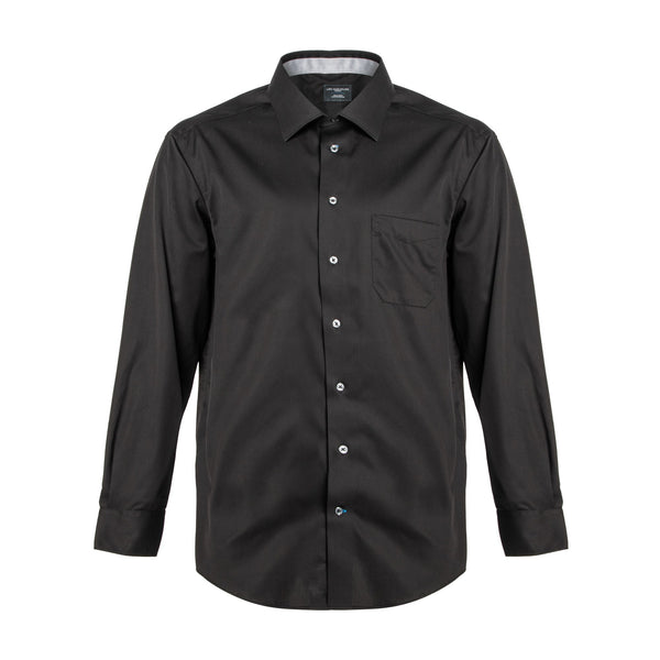 Leo Chevalier 100% Cotton Non-Iron Textured Dress Shirt