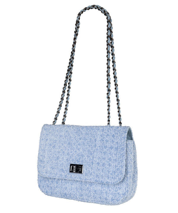 Esqualo Boucle Denim Coloured Bag