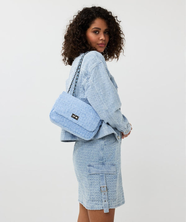 Esqualo Boucle Denim Coloured Bag