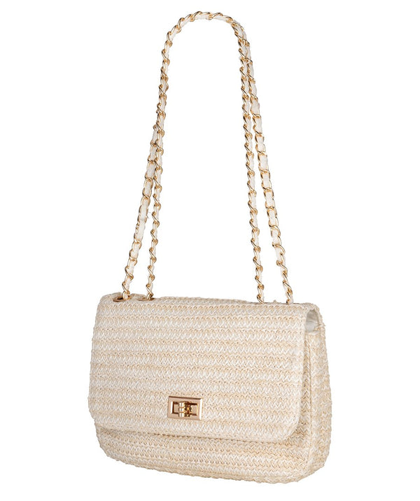 EsQualo Straw like Off White bag