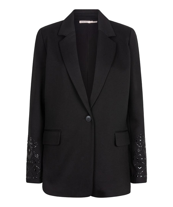 Esqualo Blazer with Sleeve Embellishment