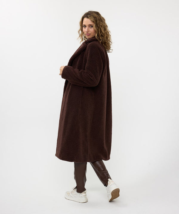 Long Teddy Boucle Coat