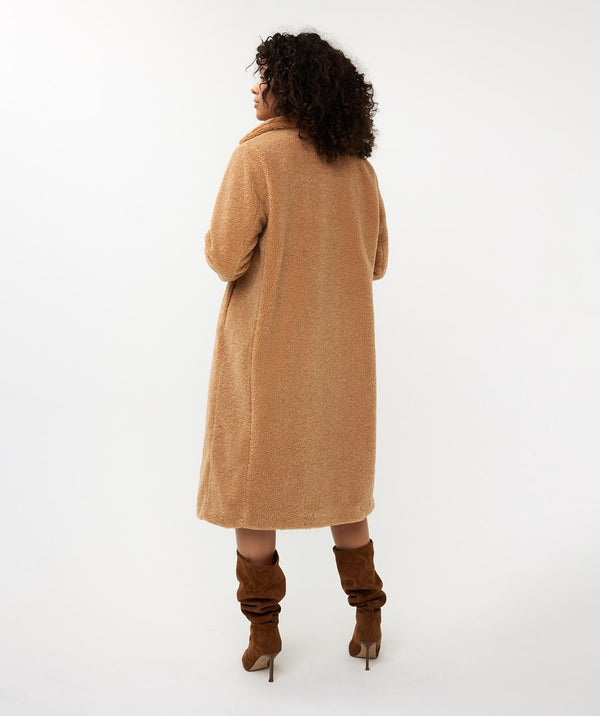 Long Teddy Boucle Coat