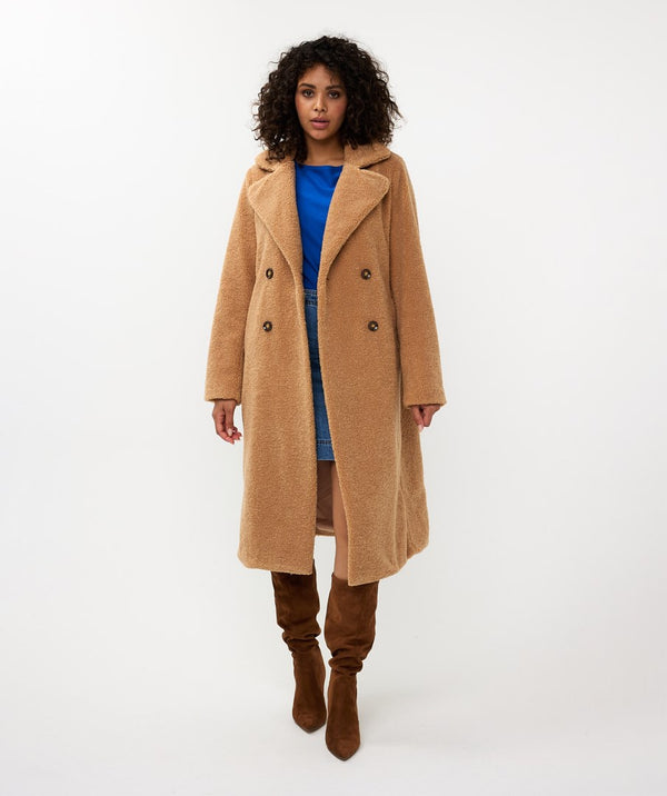 Long Teddy Boucle Coat