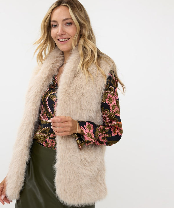 Esqualo Faux Fur Vest