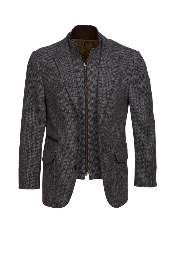 Viyella Hybrid Herringbone Blazer