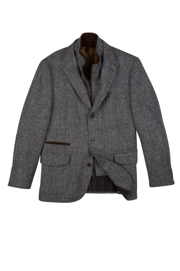 Viyella Hybrid Herringbone Blazer