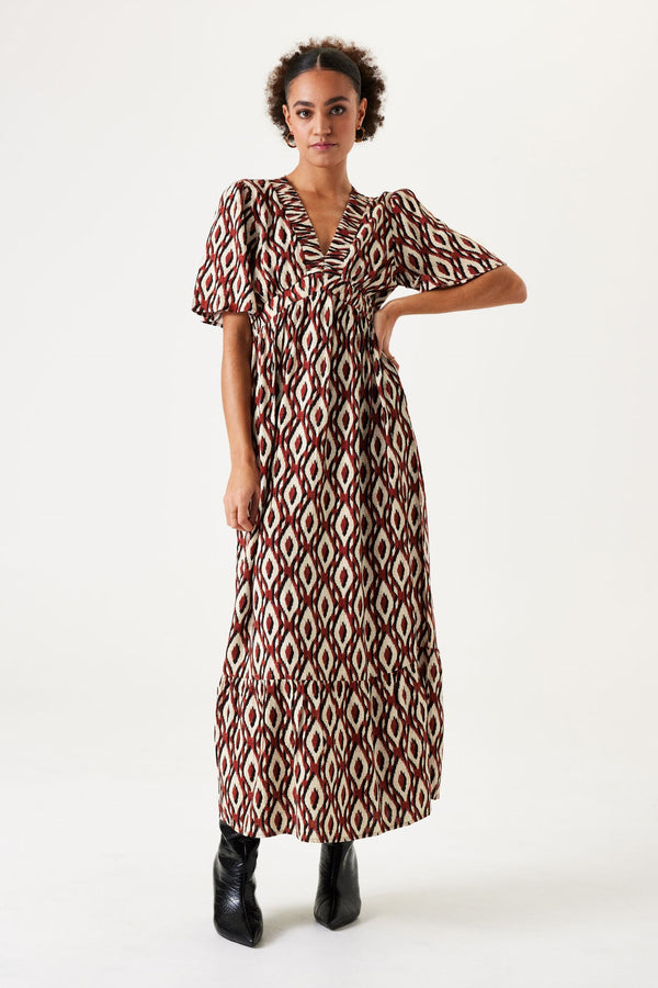 Garcia Midi Diamond Print Dress