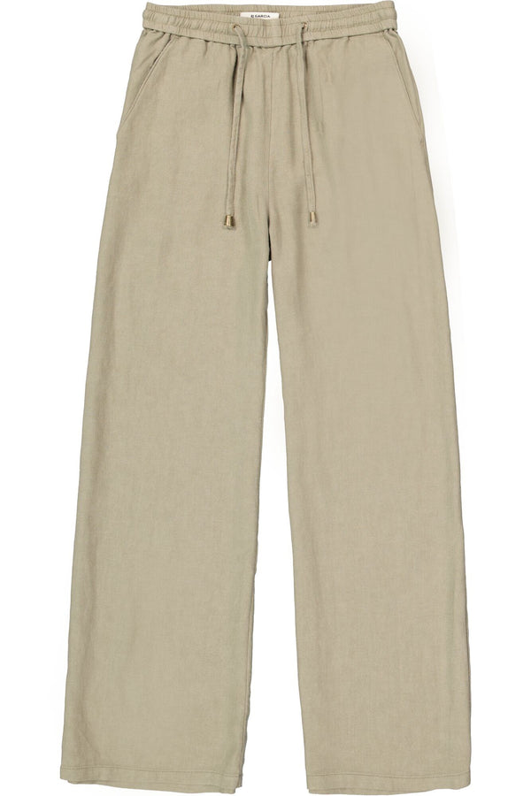 Garcia Ladies Linen Stretch Khaki Pants