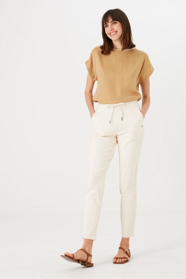 Pantalon stretch avec cordon de serrage