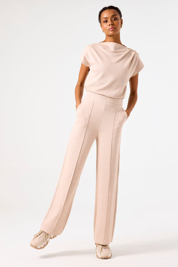 Pantalon tricoté taille haute léger pour femme Garcia 