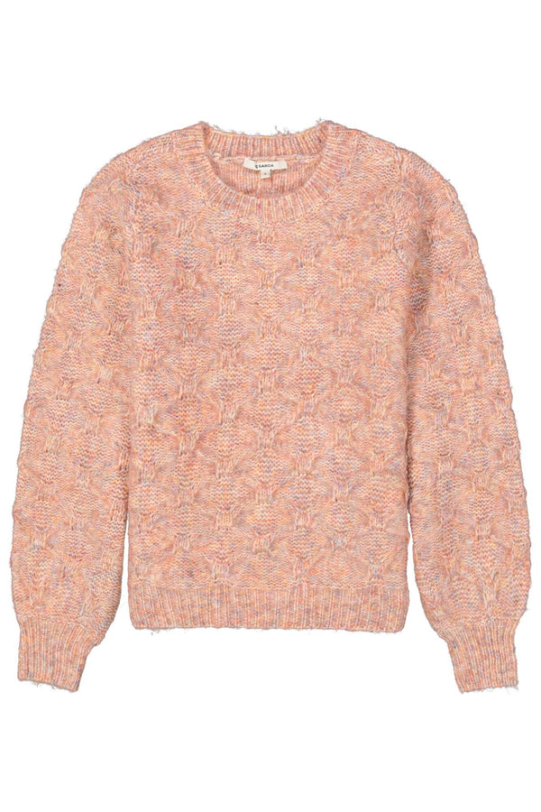 Modèle tricoté Garcia Pull rose multicolore