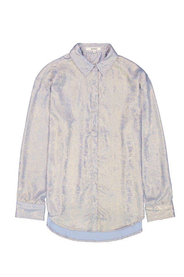 Garcia Light Blue Glitter Blouse