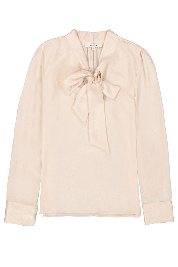 Garcia Ladies Blouse with Tie-able Bow