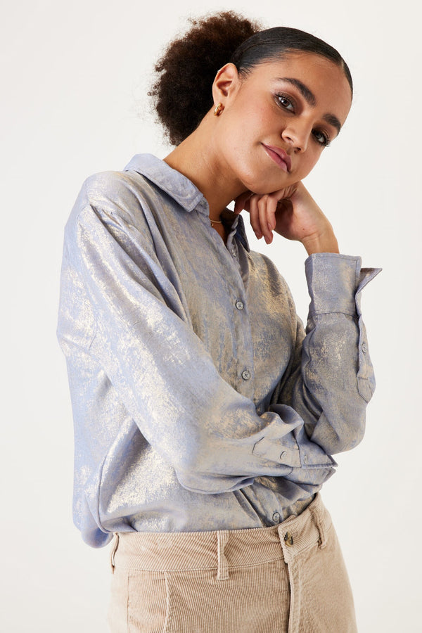 Garcia Light Blue Glitter Blouse