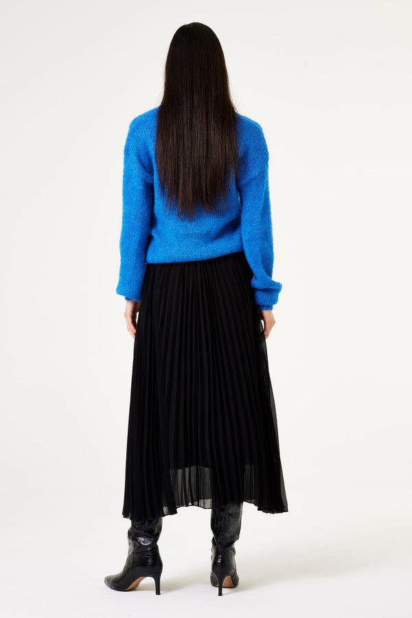 Garcia Chiffon Long Black Skirt