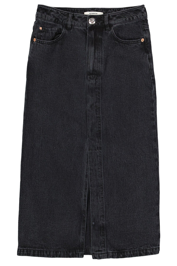 Long Denim Skirt