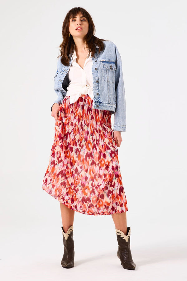 Garcia Women All Over Flower print Long Skirt