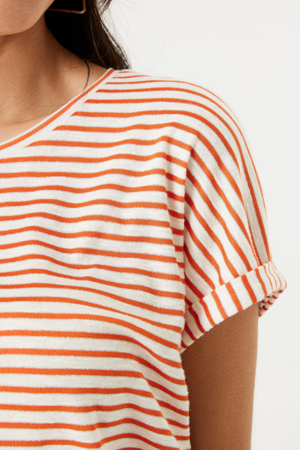 Subtle Glitter Striped T-Shirt