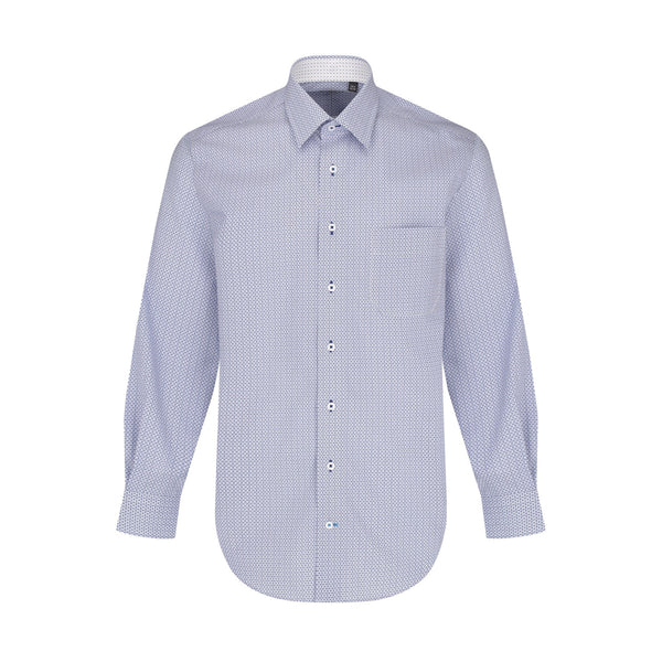 Leo Chevalier Light Blue 100% Cotton Non-Iron Dress Shirt