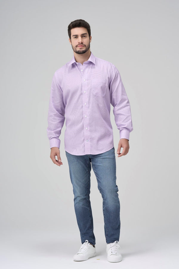 Leo Chevalier Light Mauve Non Iron Dress Shirt