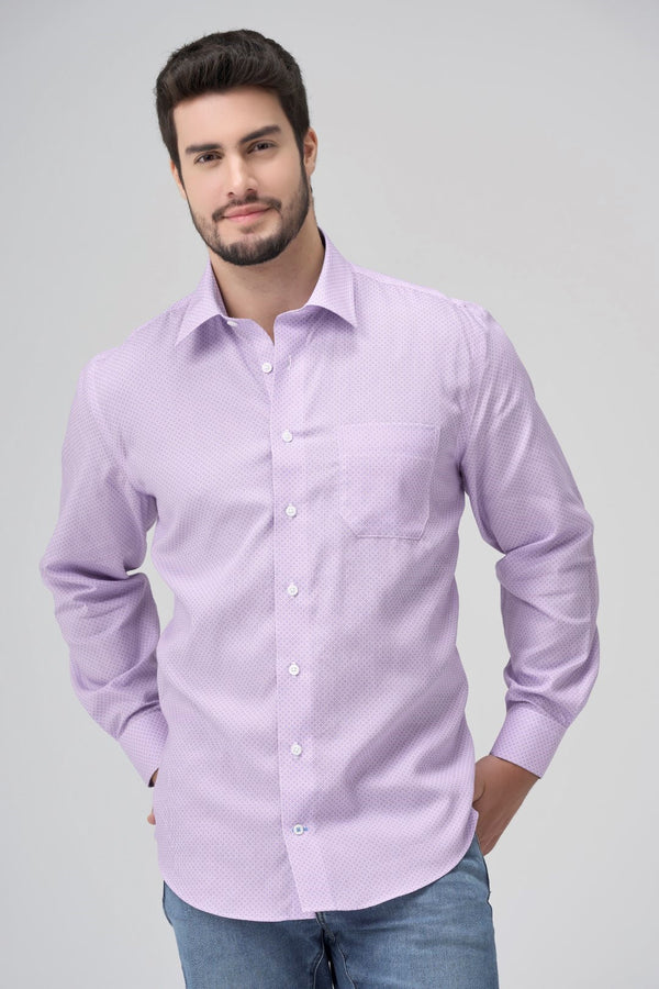 Leo Chevalier Light Mauve Non Iron Dress Shirt