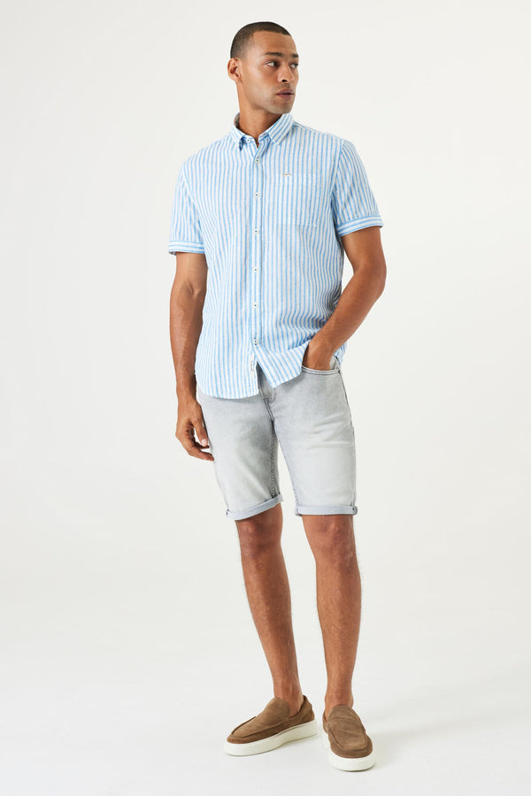 Light Blue Striped Shirt