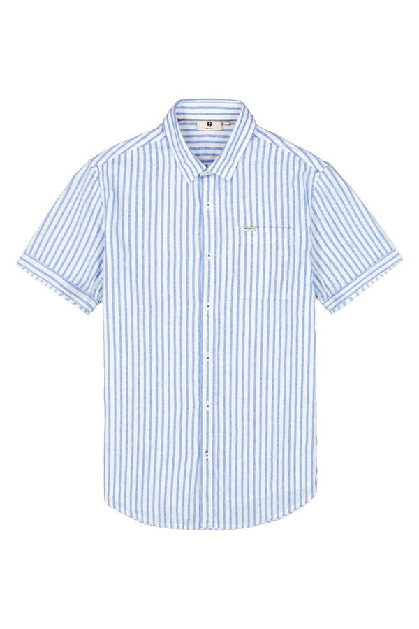 Chemise rayée bleu clair