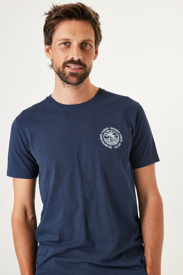 T-shirt avec logo palmier sur la poitrine