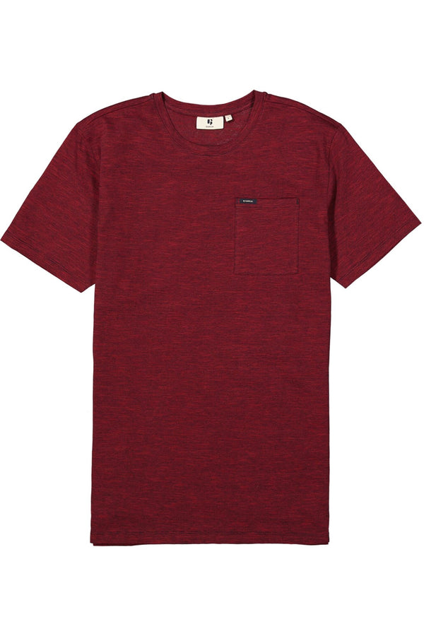 Chest Pocket Solid Heather Effect T-Shirt