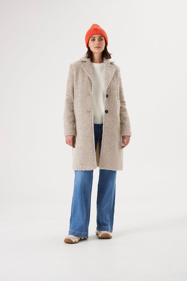 Ladies Boucle Overcoat