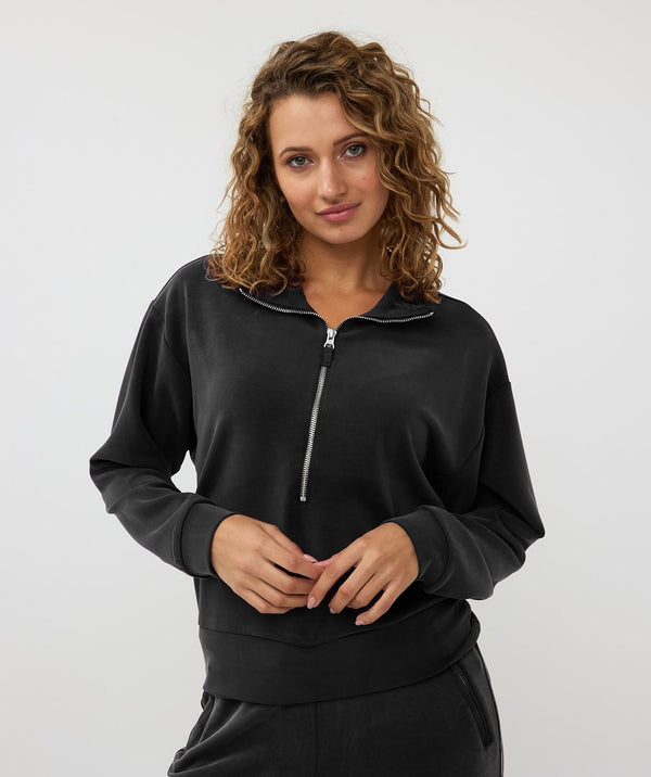 Esqualo Model Half Zip Sweater