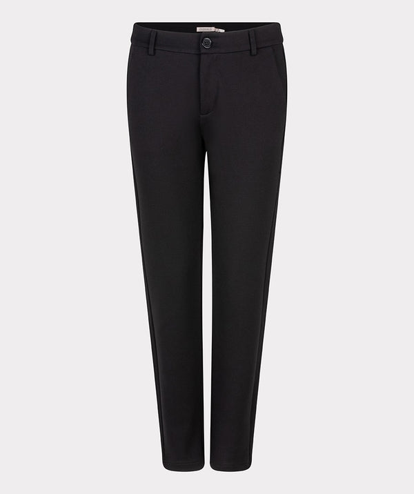 Pantalon en viscose noir uni