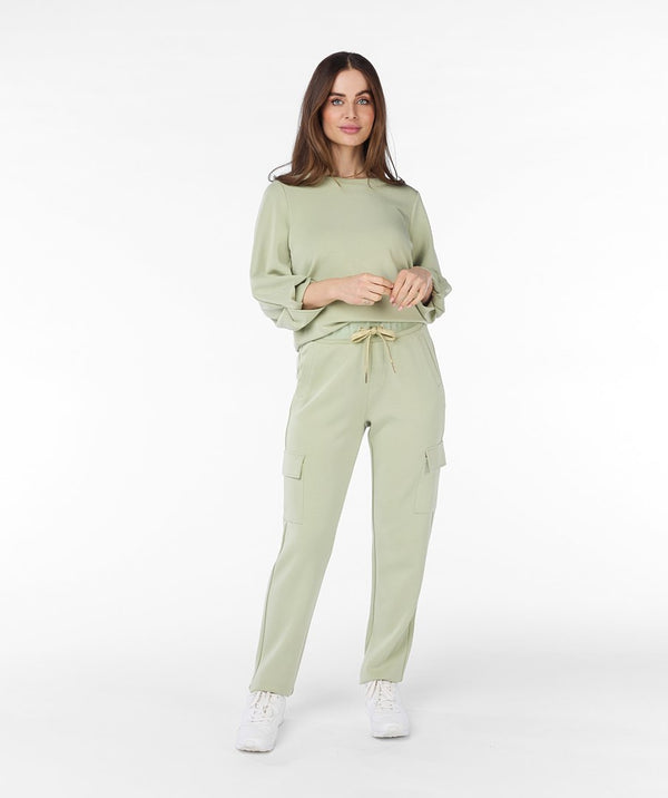 Trousers jogger cargo modal