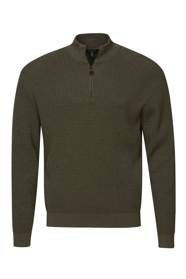 Pull Viyella 1/2 zip avec zip contrasté