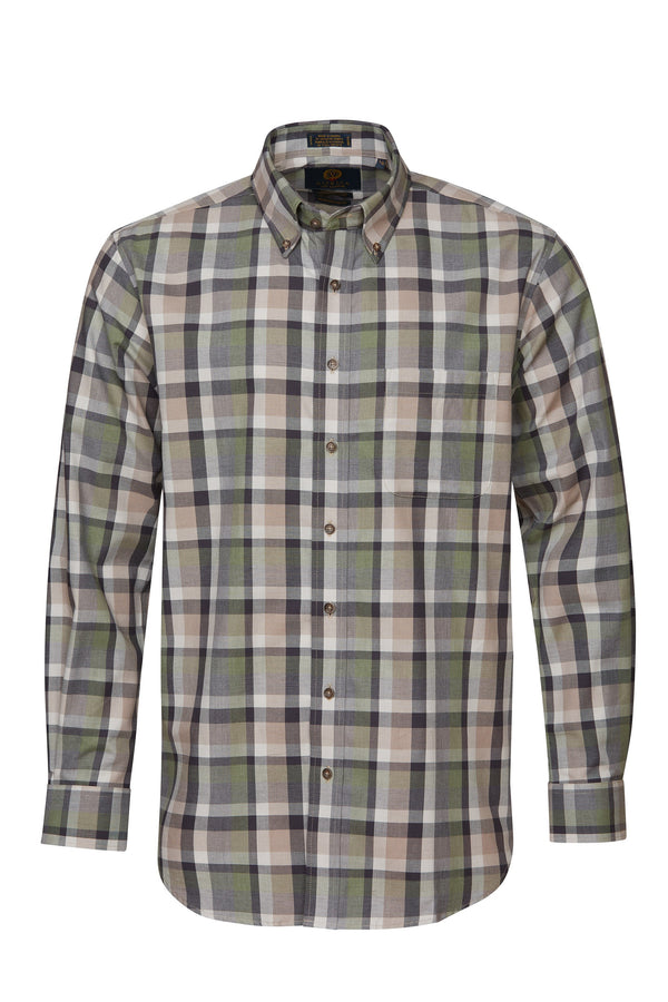 Viyella Made in Canada Sage Green Plaid Shirt